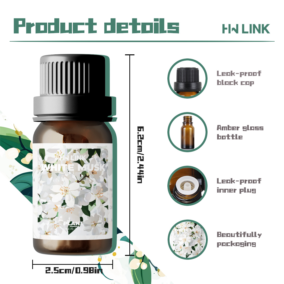 White Musk Essential Oils 10ml - огляд і ціна Candle Making Essential Oil