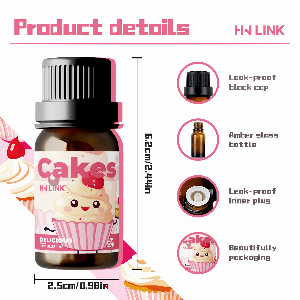 10ml Cakes Essential Oils Cand - огляд і ціна Candle Making Essential Oil